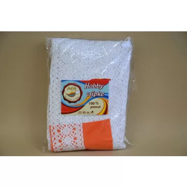 Csipke 100% pamut 1 cm-es világoskék