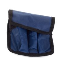 Három darabos kúpos lépcsős fúró készlet HSS titán bevonattal, övre rögzíthető tokban