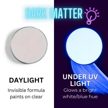   Mehron Paradise arcfesték 7g - UV Neon áttetsző fehér - Dark Matter