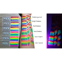 Diamond FX uv-neon csíkos arcfesték - Real Rainbow (28g)