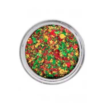 PXP chunky  csillámkrém - piros-zöld-arany 40ml