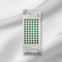 Strasszkő 10 mm Smaragd zöld 66db/cs