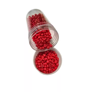Kásagyöngy - matt 20g piros 2 mm