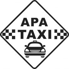 Apa Taxi 2 autós matrica több méretben