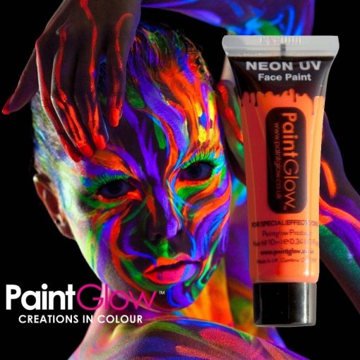 Paintglow Uv - Neon arc és testfesték narancs 10ml