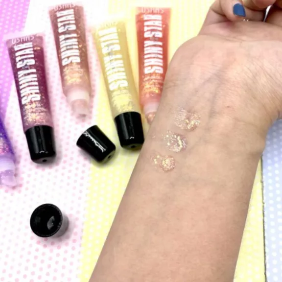 Shinny Star Sárga glitter gel 16ml