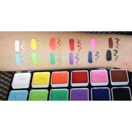 Diamond FX arcfesték - 12 alap színű paletta 12x6g  "Essential"