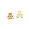 Gomb - Fa maci 1,5 x 1,5 x 0,2 cm