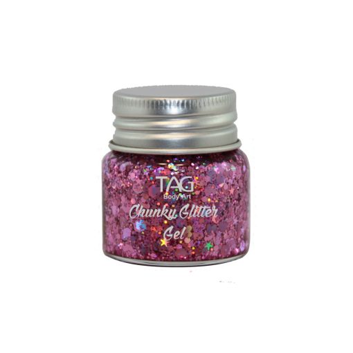 TAG Chunky Glitter Gel Pink 20gr