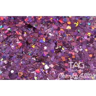 TAG Chunky Glitter Gel Pink 20gr