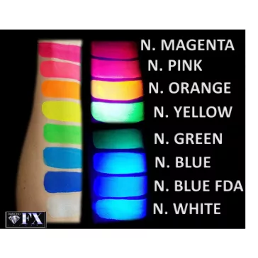 Diamond FX arcfesték - UV - Neon Sárga 45g