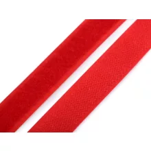 Tépőzár varrható 20 mm - Piros  /komplett/