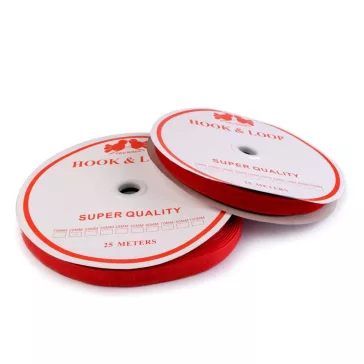 Tépőzár varrható 20 mm - Piros  /komplett/