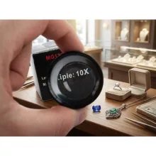 0x nagyítású ékszerész zsebnagyító 30 mm átmérőjű precíziós lencsével