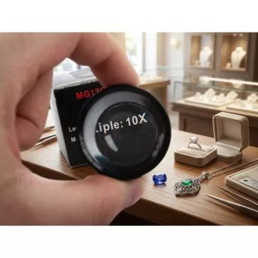 0x nagyítású ékszerész zsebnagyító 30 mm átmérőjű precíziós lencsével