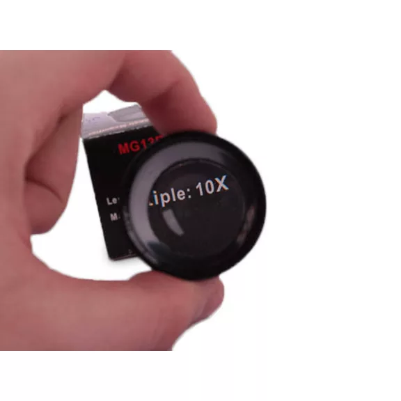 0x nagyítású ékszerész zsebnagyító 30 mm átmérőjű precíziós lencsével
