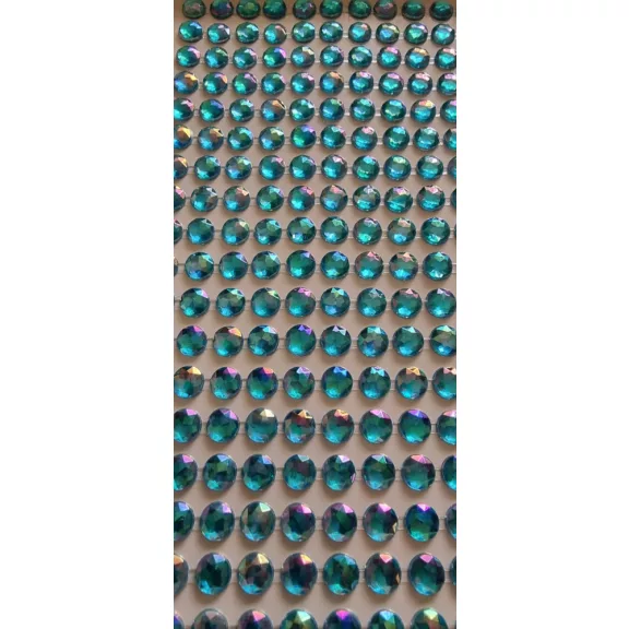 Színjátszó kék strasszkő 216 db