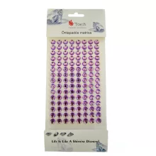 Strasszkő 8mm lila 120db/cs