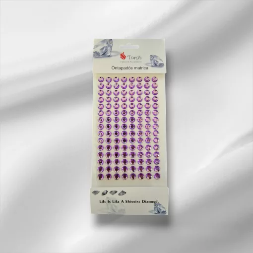 Strasszkő 8mm lila 120db/cs