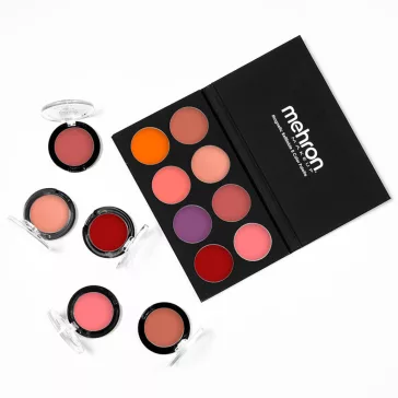 Mehron CHEEK Cream Palette – 8 Színű Krémpirosító Paletta, profi sminkeseknek