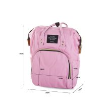 Rózsaszín 3 az 1-ben hátizsák anyának és apának, babakocsi táska és szervező hőszigetelt zsebekkel és állítható pántokkal