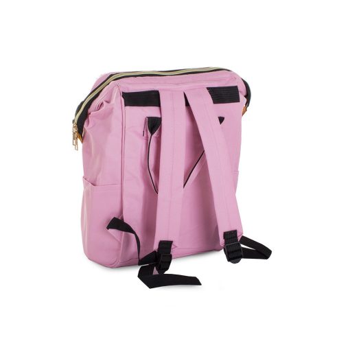 Rózsaszín 3 az 1-ben hátizsák anyának és apának, babakocsi táska és szervező hőszigetelt zsebekkel és állítható pántokkal