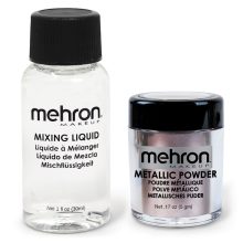 Mehron Metallic Powder Lavender + - Mixing Liquid 