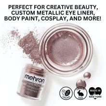 Mehron Metallic Powder Lavender + - Mixing Liquid 