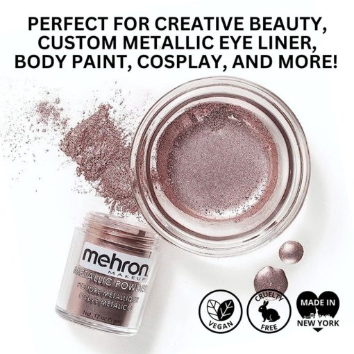 Mehron Metallic Powder Lavender + - Mixing Liquid 
