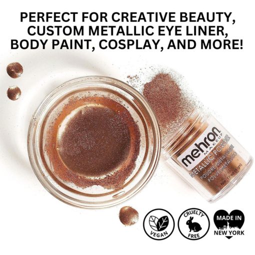 Mehron Metallic Powder Cooper + - Mixing Liquid 