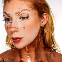 Mehron Metallic Powder Cooper + - Mixing Liquid 