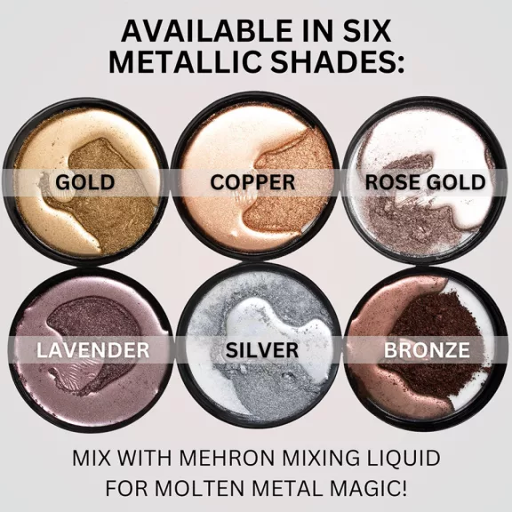 Mehron Metallic Powder Cooper + - Mixing Liquid 