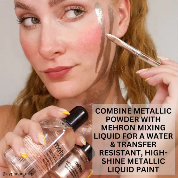 Mehron Metallic Powder Cooper + - Mixing Liquid 