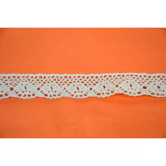 Csipke 100% pamut 2cm-es beige