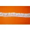 Csipke 100% pamut 1,5 cm-es fehér gumis