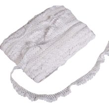 Csipke 100% pamut 1,5 cm-es fehér gumis