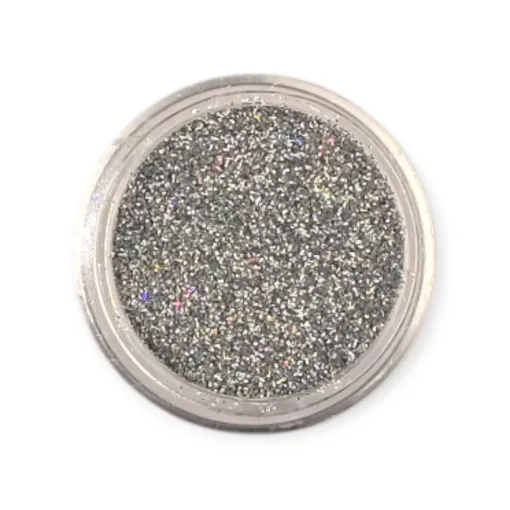 KiviArt Kozmetikai csillámpor -  Silver Holographic Laser LB100