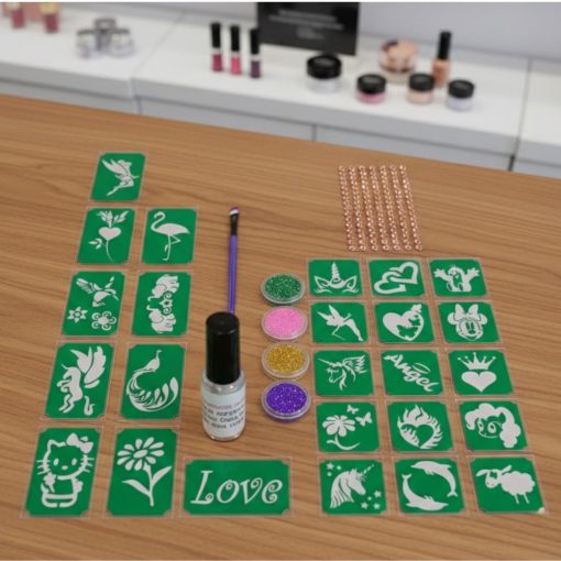 Csillámtetoválás szett - Lányoknak