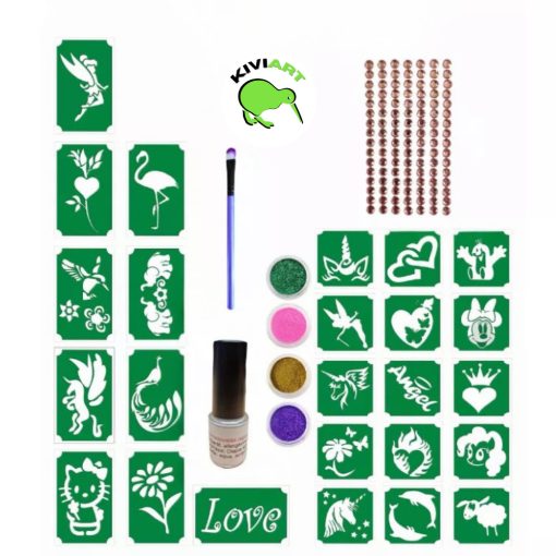 Csillámtetoválás szett - Lányoknak