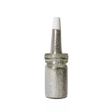 Csillámpor csőrös üvegben - Ezüst 7 ml