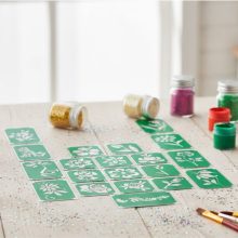 Mk Body Deco Csillámtetoválás sablon szett - Virágok