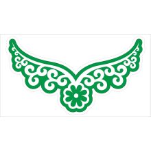 Ékszer festő sablon - Nyaklánc virág medállal 3