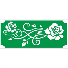 Ékszer festő sablon - Rózzsa minta 8