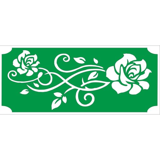 Ékszer festő sablon - Rózzsa minta 8