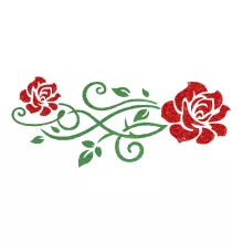 Ékszer festő sablon - Rózzsa minta 8