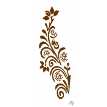 Mk Body Deco Henna sablon - Virág 10