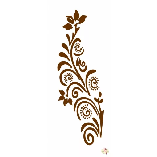Mk Body Deco Henna sablon - Virág 10