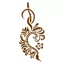 Mk Body Deco Henna sablon -  Virág+inda 15