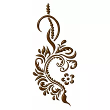 Mk Body Deco Henna sablon -  Virág+inda 15