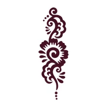 Mk Body Deco Henna sablon - Nonfiguratív minta testfestéshez